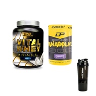 Vital Whey Isolate Halal 2kg/4.41lbs(Vanilla)+Anabolic+V Shaker