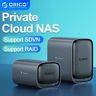 ORICO 2/ 5 Bay NAS Storage Type-C 3.5" M.2 NVME SSD Case Network NAS Support Remote Access Share Dat