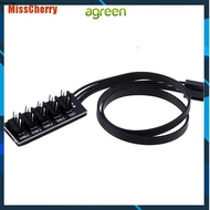 AG MissCherry 40Cm 1 To 5 4-Pin Molex Tx4 Pwm Cpu Cooling Fan Splitter Adapter Power Cable