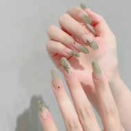 New Country Style Handmade Manicure Wearable Nail Patch New Moon Bamboo Whitening Gentle Manicure Pa