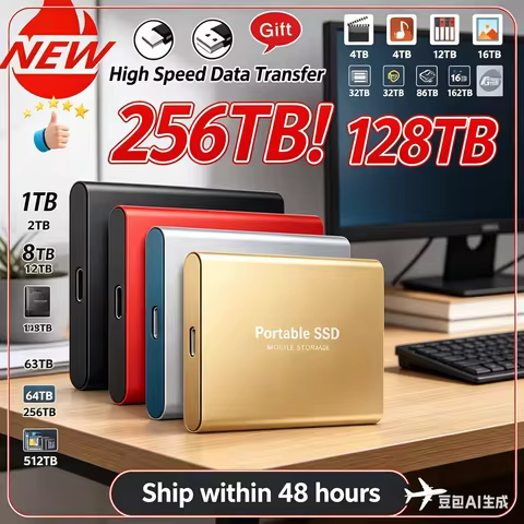 Type-C USB 3.1 External Hard Disk 1TB 2TB 4TB Portable High Speed Large Capacity Storage For PC Mac
