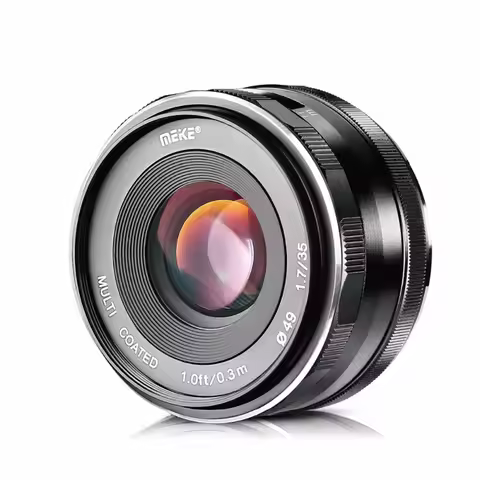 Meike 35mm f1.7 APS-C Large Aperture Manual Focus Lens For Fuji X/Sony E/Canon-EF-M/Olympus Micro 4/