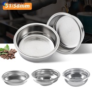 NOBELJIAOO 51/58mm 304 Stainless Steel 1/2/Clean Cup Coffee Filter Blind Bowl Non-Pressurized Precis