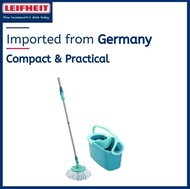 Leifheit Clean Twist Compact Ergo Mop Set (Spin/Spinning/Spinnable Mop) (Microfibre/Microfiber) Compact L52101