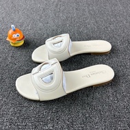 Dior迪奧米白豬鼻子拖鞋 尺碼37