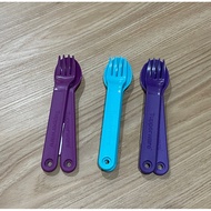 Tupperware cutlery set sudu dan garfu (1set)