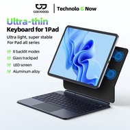 【Ultra-light 】GOOJODOQ Magnetic Keyboard Ultra-thin Magnetic connection For Pad Air 456 10TH Pro11 2