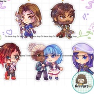 ACRYLIC KEYCHAIN // Pitfighter Vi Commander Caitlyn Viktor Jayce Powder Ekko Timebomb LoL League of 