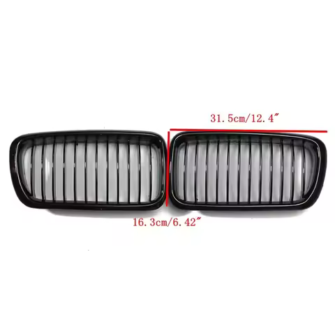 Grill BMW E38 Kidney Grille For BMW 7 Series E38 4-Door Sedan 1999-2001 Front Kidney Racing Grille P