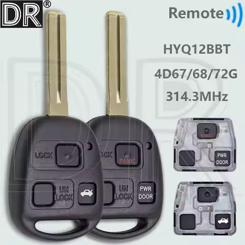 DR HYQ12BBT 314.3MHz 4D67/68/72 G Chip TOY40 Car Remote Key 89070-48821 For Lexus RX330 RX350 LS430 