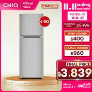 CHiQ ตู้เย็นสองประตูให้ความเย็นโดยตรงขนาด 4.9 คิว รุ่น CTM138LS ใช้พื้นที่น้อย โซนอุณหภูมิแบบคู่ ละล