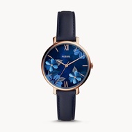 Fossil Watch Jacqueline Three-Hand Navy Leather ES4673