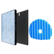 1 set (3pcs) air purifier filter HEPA activated carbon humidifier filter for Sharp KC-850E-R air purifier parts