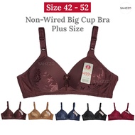 Women's Non-Wired Plus Size 42-52 Big Cup Bra 5679 女士大罩杯无钢圈文胸 Baju Dalam Wanita Gadis Tiada Besi Bes