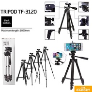 TRIPOD 3120A Portable Stand Aluminium 4 Section With Phone Holder For Camera Mobile Phone Tablet On4