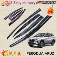 AMAZING 1SET 4PCS GEAR UP PERODUA ARUZ CAR MUGEN STYLE AIR PRESS WINDOW DOOR VISOR SUN VISOR PROTECT
