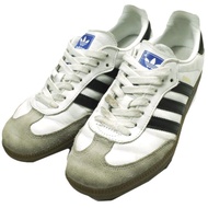 adidas SAMBA OG B75806 US6 (24cm) 白色/黑色/透明花崗岩色運動鞋 [二手] [adidas]
