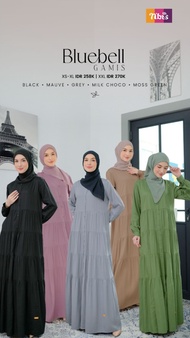 NIBRAS GAMIS WANITA TERBARU - BLUEBELL