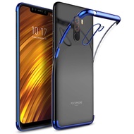 Xiaomi F1 Pocophone Electroplated Case Casing Cover - [Black/Blue/Red]