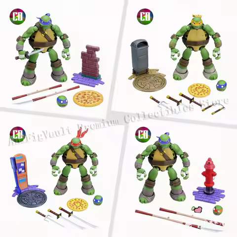 Hot New CD Toys Teenage Mutant Ninja Turtles Action Dolls TMNT Dolls Kaiyodo Revoltech Dolls Ko Mode