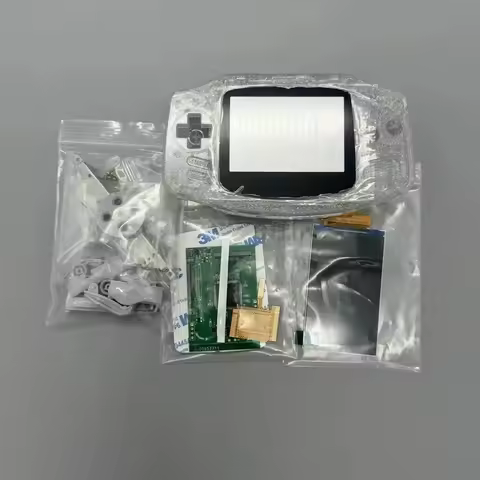 GBA IPS LCD No Cut Shell Required Easy to Install 2.9' IPS High Brightness LCD and Shell Kit for Gam