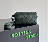 BV Bottega Veneta Diago 綠色編織腰包/斜孭袋