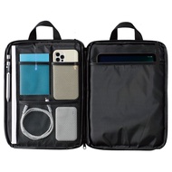 Quilted A4 size bag-in-bag with storage pocket, tablet compatible, 31 x 23 cm