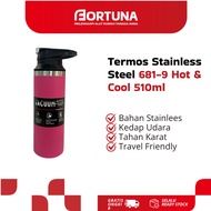 TERMOS Stainless Steel Thermos 681-9 Hot & Cool 510ml Premium Sporty Drinking Bottle/