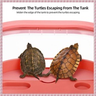 (MYRG) Turtle Tank for Home Use with Sun Terrace Fish Turtle Mixed Breeding Tank Reptile Aquarium Ta
