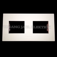 FrameKosong 2 Gang WESJ78049 Putih Style E Panasonic