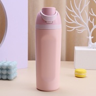 Compatible Owala Pink Dual Drinking Thermos 316 Stainless Steel Sports Direct Drinking Bottle 600ml