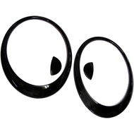 Precision ATEX Glossy Black Cover Stickers (Painted) For Cooper MK2 R56 S 2007~2013 Head Light Lamp 