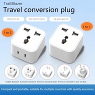 【TBSG】 Travel Adapter Plug Converter EU Plug Adapter AU UK US To EU Plug Korea KR Europea To America