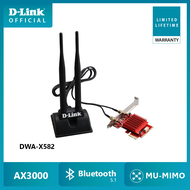 D-Link DWA-X582 AX3000 Wi-Fi 6 PCle Adapter with Bluetooth 5.1 ตัวรับสัญญาณ WiFi 6 แบบ PCIe ความเร็ว