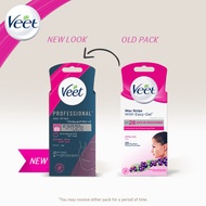 Veet Hair Removal Facial Wax Strip Normal/Sensitive 20s (Cold Wax Strips for Face, Upper lip, Cheeks