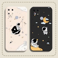 Oppo A15 / A15s / Realme C12 / C25 / Realme V3 case with Nasa universe print and square edges with c