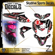 Suzuki Skydrive Sports High-Quality Decals Sticker HELLOKITTY