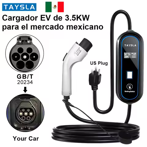 TAYSLA GBT Charger 3.5KW US Plug NEMA 5-15 120V Electric Car Charging Cable Portable EV Charger for 