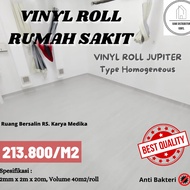 Jupiter Homogeneous 2mm Thick Hospital Floor Vinyl Carpet