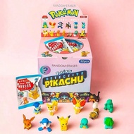 Pokemon 1pc Pokemon Mystery Box Set Mini Figurines có Pikachu - Đồ chơi hộp mù sưu tầm dễ thương dàn