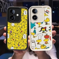 O-6 Woodstock Casing for OPPO A3 A3X A5 Pro 5G Black and White