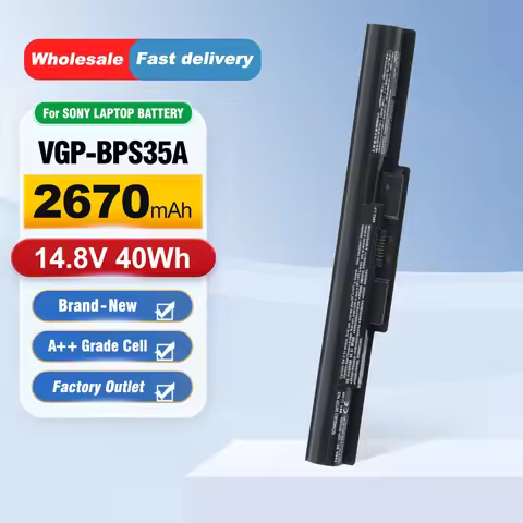 ETESBAY VGP-BPS35A VGP-BPS35 14.8V 40Wh Laptop Battery Replacement for Sony VAIO E341239 SVF152C29M 
