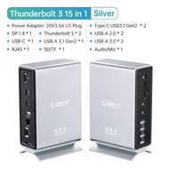 ORICO Thunderbolt 3 Docking Station Type C ถึงอะแดปเตอร์ที่รองรับ HDMI 4K 60Hz USB 3.0 3.1 HUB Split