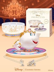 Charmed Aroma-Disney® Beauty &amp; The Beast Chip &amp; Mrs. Potts Candle + Jewelry Tray - Necklace Collection 美女與野獸頸鏈