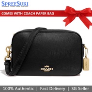 Coach Handbag With Gift Paper Bag Jes Crossbody Black # F39856