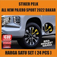 PAJERO SPORT 2022 Dakar RIM sticker (chrome rim delete sticker)