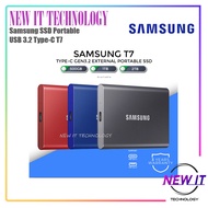 Samsung SSD Portable T7&T7 Shield 1050MB/s&T9 2000MB/s USB3.2 Type-C Shock Resistant/Thermal Control