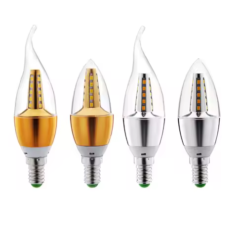LED Candle Bulb E14 E27 5W 7W 9W 12W AC 220V 110V Retro antique Glass Lamp Vintage C35 C35L Corn lam
