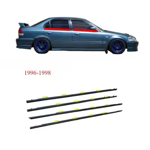 1 Kit Outside Moulding Weatherstrip for Honda Civic Sedan EK4 1996-1998 EK1 EK3 72450-S04-003 101cm 