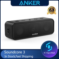 Original Anker Soundcore 3 Bluetooth Speaker with Stereo Sound Pure Titanium Diaphragm Drivers PartyCast Technology Bass Up Sound Box